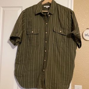 Madewell short sleeve button down shirt